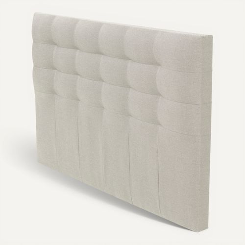 Tête de lit tissu L.180 cm FLEX ROYAL blanc vue 3/4