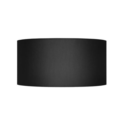 Abat-jour 35 Cm Tissu Noir Avec Doublure Dorée - Fait Main Pour Lampe De Table Et Lampadaire