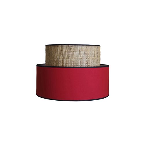 Abat-jour Industriel Rouge Porcelaine émaillée – 10 Cm, Métal Et Verre, B&P, Neuf
