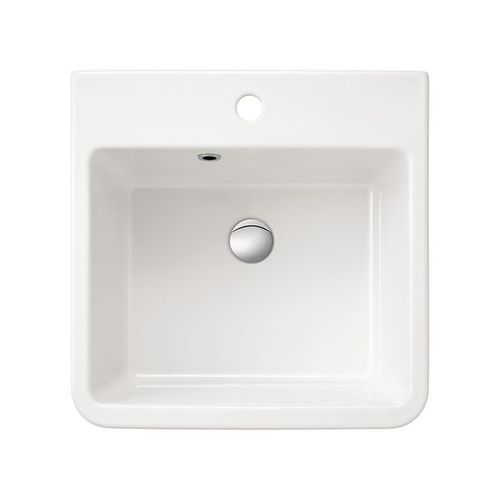 Évier Buanderie Bac à Laver Céramique Blanc Sanindusa Utility 510x500