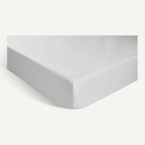 Drap Housse Blanc 160x200 +35 Cm 100% Coton 57 Fils - HOME LINGE PASSION, OEKO-TEX, Confort Premium
