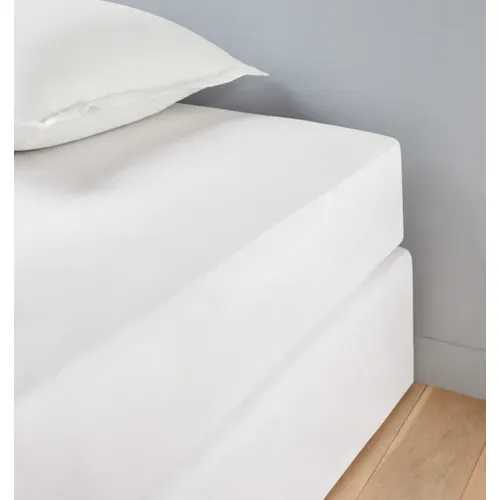 Drap housse blanc 140x200 cm NUIT FAUBOURG IENA