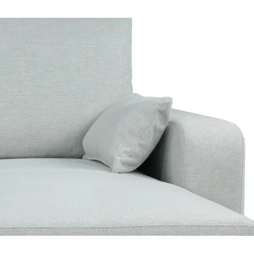 Canapé d'angle convertible BROADWAY II tissu gris clair