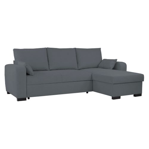 Canapé d'angle convertible BROADWAY II tissu anthracite