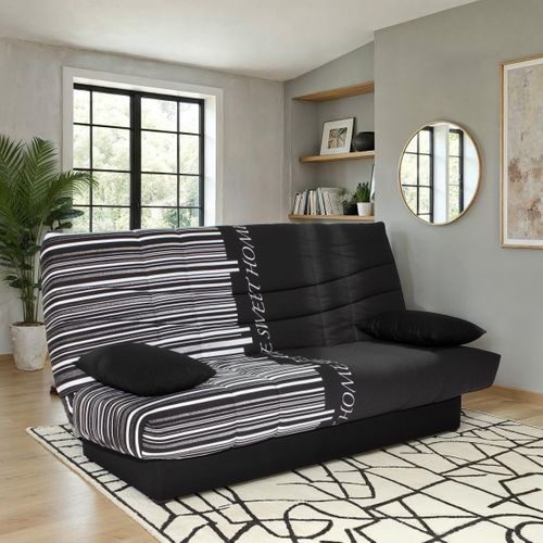 Banquette-lit clic-clac PORTO code barre noir