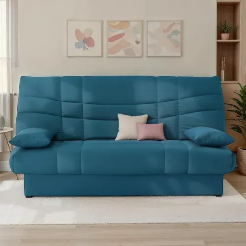 Banquette-lit clic-clac PORTO 125 x 190 bleu