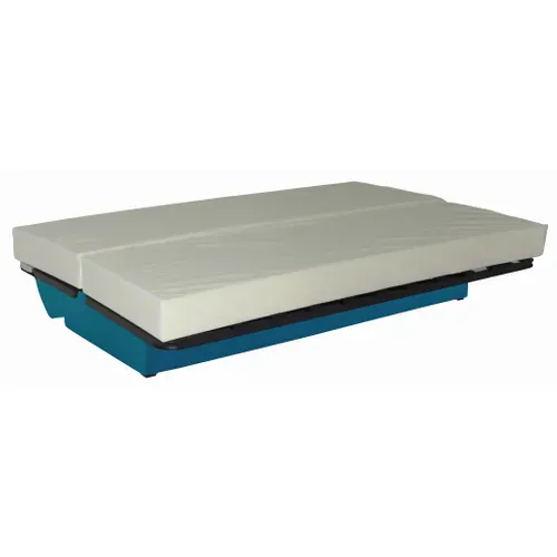 Banquette-lit clic-clac PORTO uni bleu canard vue accessoires