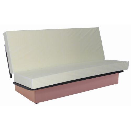 Banquette-lit clic-clac PORTO uni bois de rose