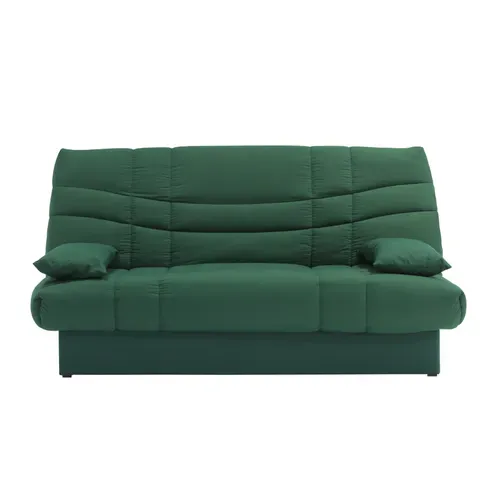 Banquette-lit clic-clac PORTO 125 x 190 vert foncé vue de face