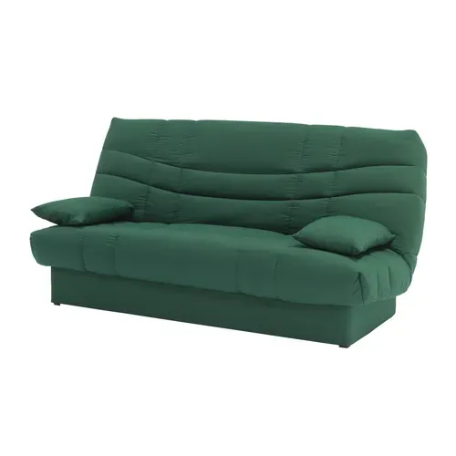Banquette-lit clic-clac PORTO 125 x 190 vert foncé vue de profil