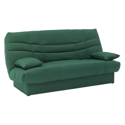 Banquette-lit clic-clac PORTO 125 x 190 vert foncé vue 3/4