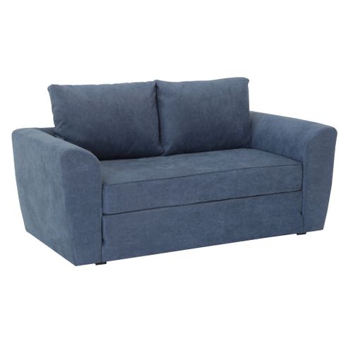 Canapé convertible 2 places TWILL tissu soro bleu