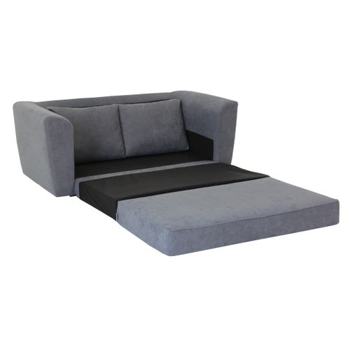 Canapé convertible 2 places TWILL tissu soro gris moyen