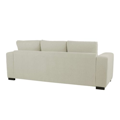 Canapé d'angle méridienne réversible GEORGY tissu beige