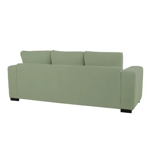 Canapé d'angle méridienne réversible GEORGY tissu vert vue de derrière