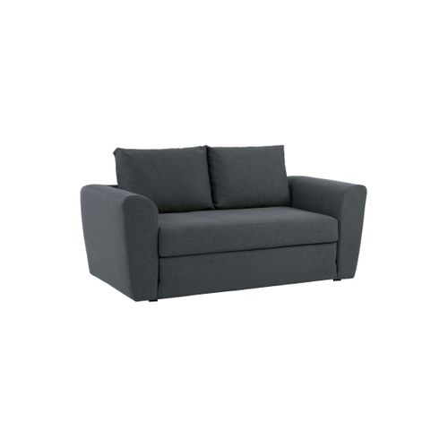 Canapé convertible 2 places TWILL II tissu anthracite