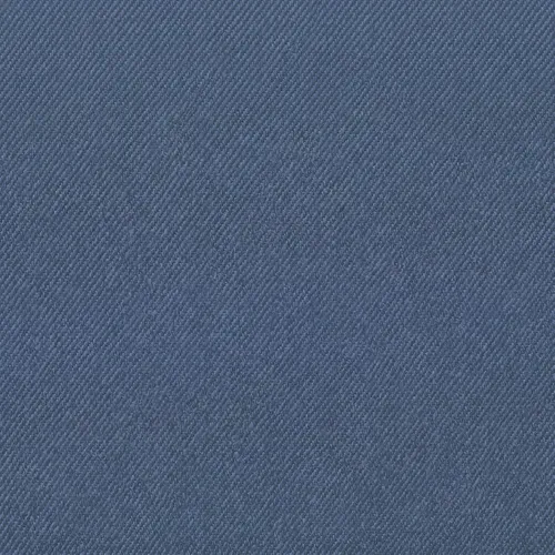 Fauteuil cabriolet et pouf CLAYTON II tissu neve bleu foncé