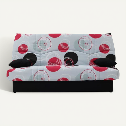 Clic Clac 3 Places Dream - Tissu 100% Coton Imprimé Planete - Couchage 125x190 Cm - L190 X P92 X H96