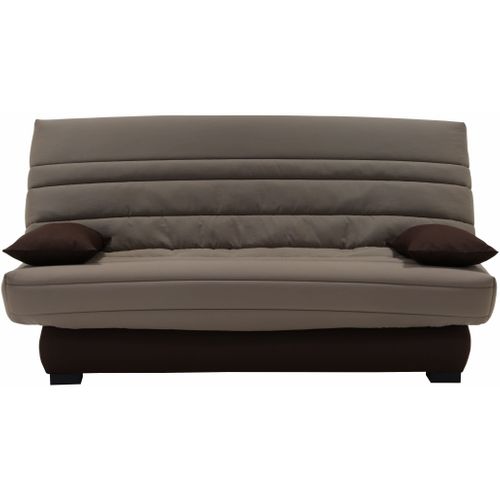 Banquette-lit clic-clac DALLAS tissu taupe