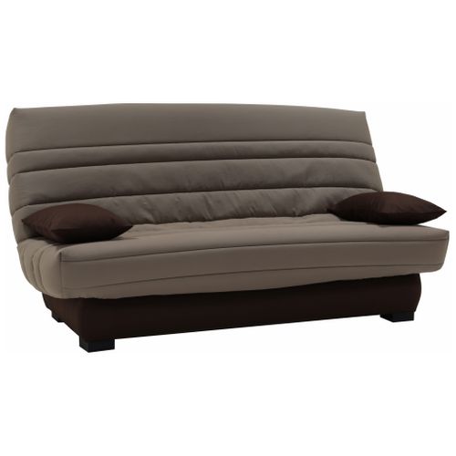 Banquette-lit clic-clac DALLAS tissu taupe