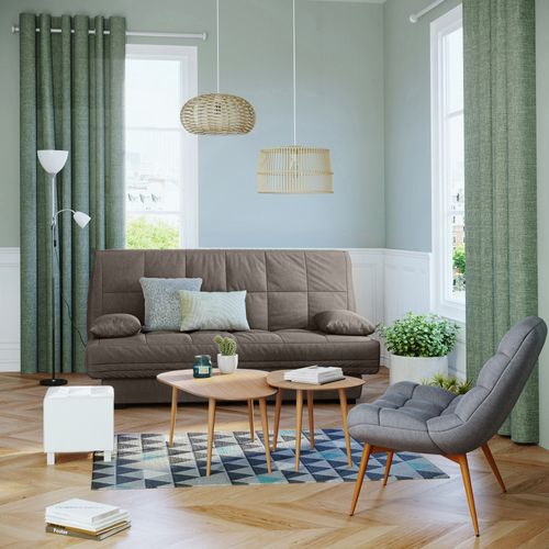 Banquette-lit clic-clac CARMEN tissu taupe