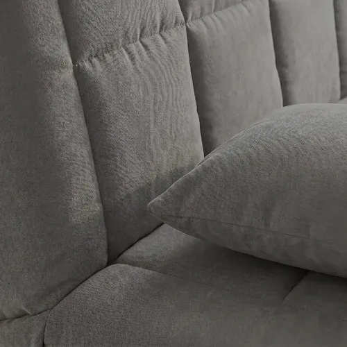 Banquette-lit clic-clac CARMEN tissu taupe vue détaillée