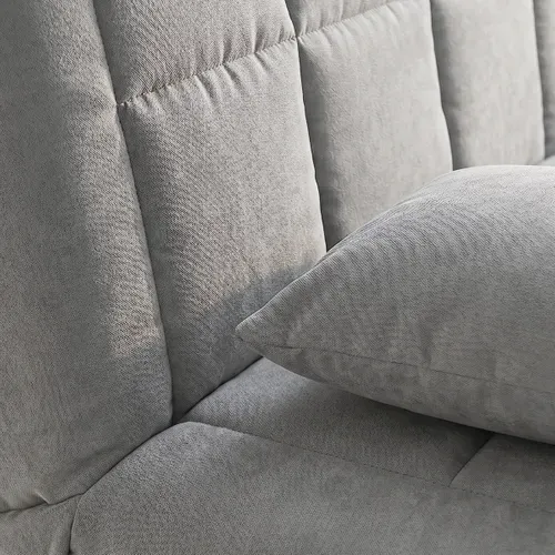 Banquette-lit clic-clac CARMEN tissu gris clair vue détaillée