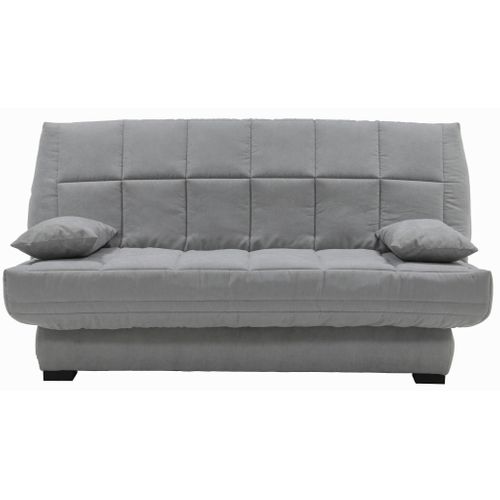 Banquette-lit clic-clac CARMEN tissu gris clair