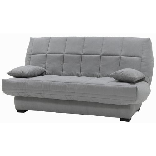 Banquette-lit clic-clac CARMEN tissu gris clair