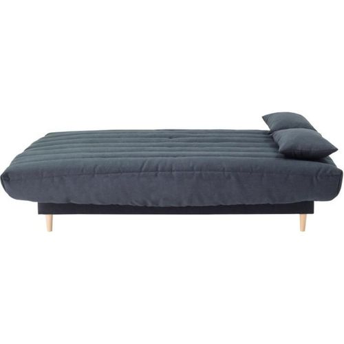 Clic Clac 3 Places  - Gris - Couchage 125x190 Cm - Avec Coussins