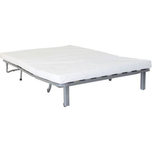 Banquette BZ Dream - Tissu 100% Coton Gris Clair - Couchage 140x190 Cm