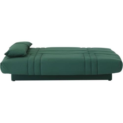Banquette Clic Clac 3 Places - Tissu Vert Foret - Style Contemporain - L 190 X P 92 Cm -