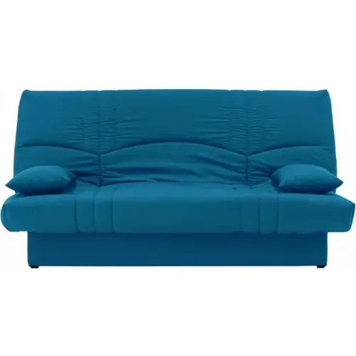 Banquette Clic Clac 3 Places - Tissu Bleu Canard -  Style Contemporain - L 190 X P92 Cm -