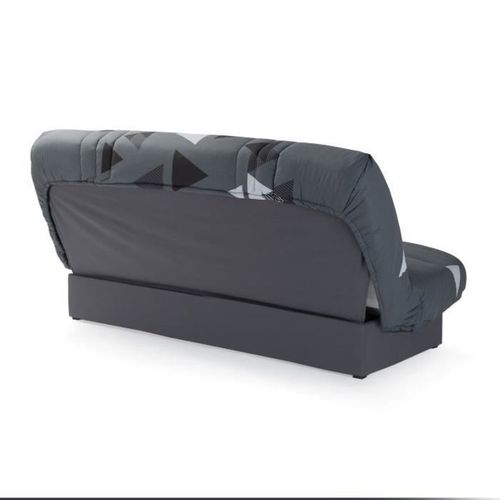 Banquette Clic Clac 3 Places - Tissu Bikini Gris - Style Contemporain -  L 190 X P 92 Cm -