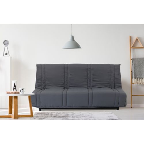 Banquette-lit clic-clac LUNA tissu gris