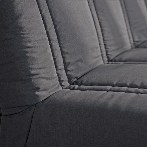 Banquette-lit clic-clac LUNA tissu gris vue détaillée
