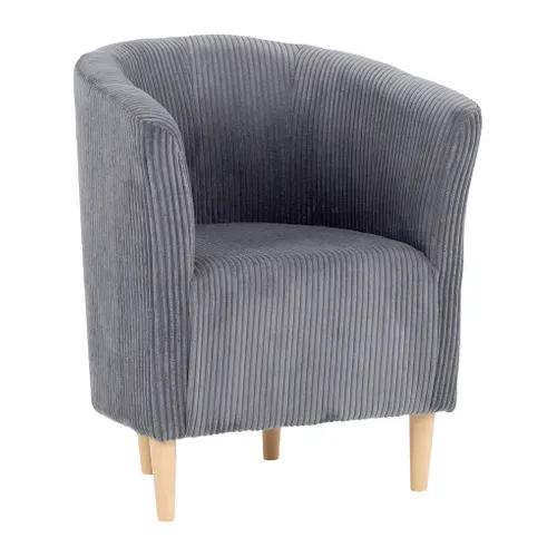 Fauteuil cabriolet MAUD II tissu lincoln gris foncé vue 3/4