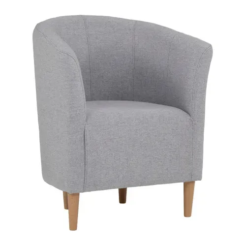 Fauteuil cabriolet MAUD II tissu neve gris clair vue 3/4