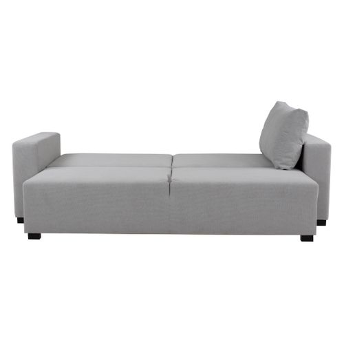 Canapé convertible 3 places KILIAN tissu gris