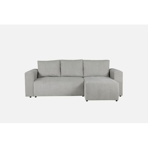 Canapé d'angle convertible MILO tissu grège