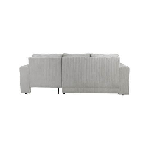 Canapé d'angle convertible MILO tissu grège