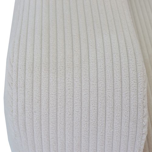 Canapé d'angle convertible méridienne réversible HARPER velours côtelé beige