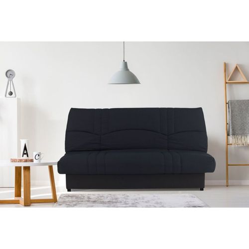 Banquette Convertible Clic-clac 3 Places 190x90x92 Cm Noir