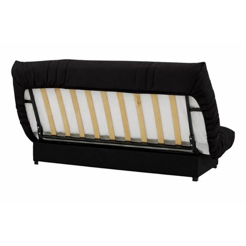 Banquette Convertible Clic-clac 3 Places 190x90x92 Cm Noir