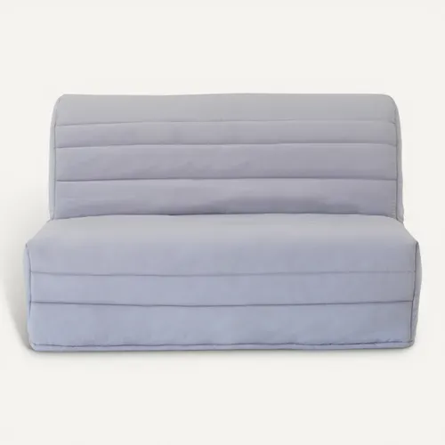 Banquette-lit BZ CLARA tissu gris clair vue de face