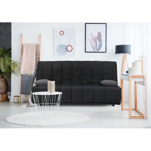 Banquette-lit clic-clac MAYA tissu Noir