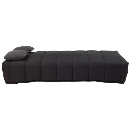 Banquette-lit clic-clac MAYA tissu Noir
