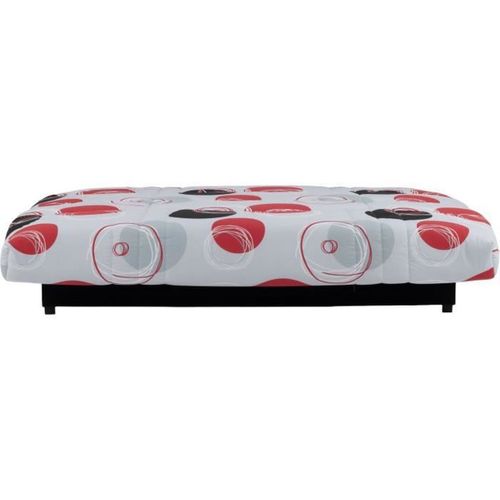 Canapé Clic-clac 3 Places Gris Avec Coffre Et Matelas 13 Cm