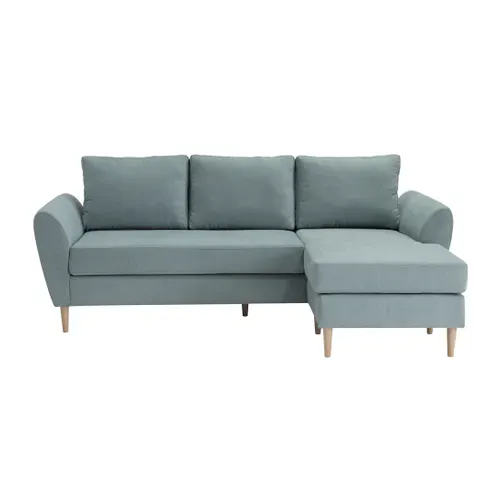 Canapé d'angle méridienne réversible ADRYAN II tissu soro vert