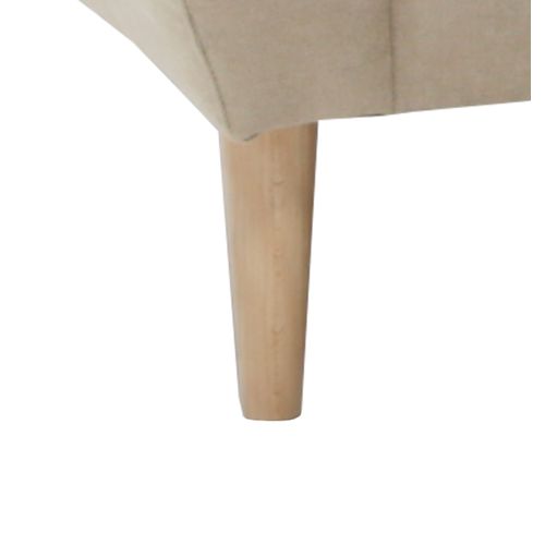 Canapé d'angle méridienne réversible ADRYAN II tissu soro camel vue accessoires